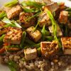 Crispy tofu stir fry